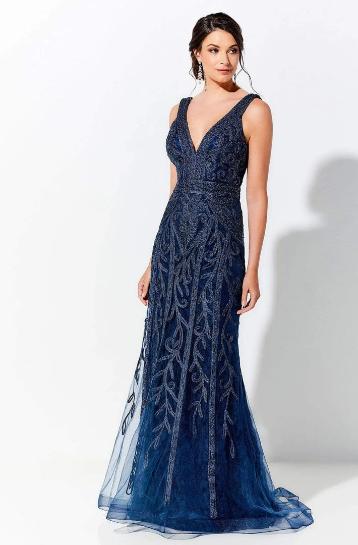 Ivonne D By Mon Cheri - 120D03W Embroidered V-Neck Long Dress Ivonne D For Mon Cheri 5 Ivonne D By Mon Cheri - 120D03W Embroidered V-Neck Long Dress Ivonne D For Mon Cheri