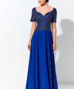 Ivonne D By Mon Cheri - 120D04 Beaded Long A-Line Dress