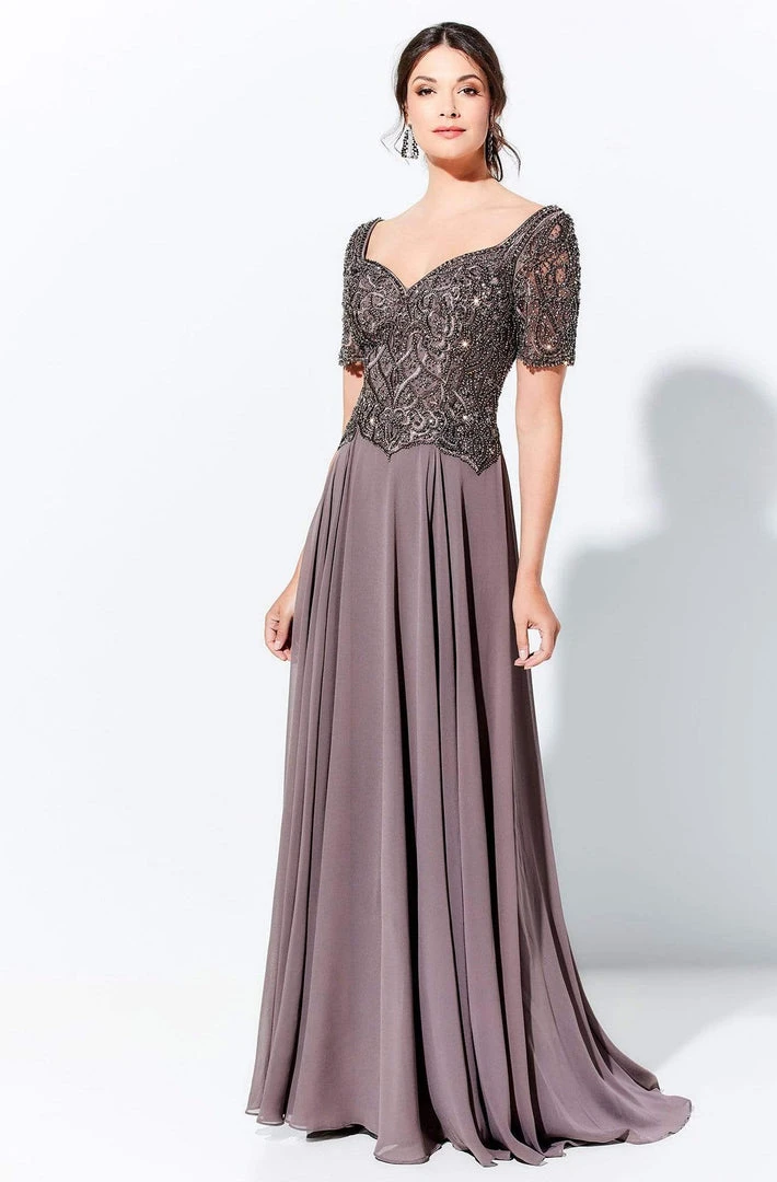 Ivonne D By Mon Cheri - 120D04W Beaded Long A-Line Dress 3 Ivonne D By Mon Cheri - 120D04W Beaded Long A-Line Dress