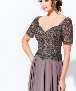 Ivonne D By Mon Cheri - 120D04W Beaded Long A-Line Dress 10 Ivonne D By Mon Cheri - 120D04W Beaded Long A-Line Dress