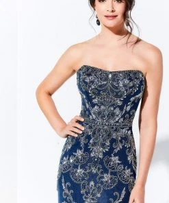 Ivonne D By Mon Cheri - 120D06 Strapless Straight Across Long Dress Ivonne D For Mon Cheri