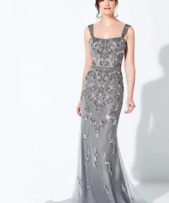 Ivonne D By Mon Cheri - 120D06 Strapless Straight Across Long Dress Ivonne D For Mon Cheri