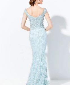 Ivonne D For Mon Cheri Ivonne D By Mon Cheri - 120D09 Lace Embroidered Off-Shoulder Dress 7 Ivonne D For Mon Cheri Ivonne D By Mon Cheri - 120D09 Lace Embroidered Off-Shoulder Dress