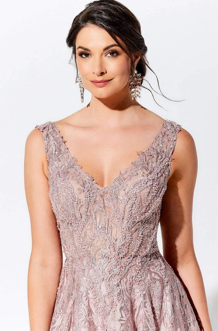 Ivonne D By Mon Cheri - 120D10 Embroidered Lace Pleated A-Line Gown 9 Ivonne D By Mon Cheri - 120D10 Embroidered Lace Pleated A-Line Gown