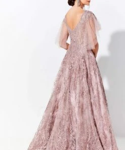 Ivonne D By Mon Cheri - 120D10W Detachable Sleeves Embellished Dress 23 Ivonne D By Mon Cheri - 120D10W Detachable Sleeves Embellished Dress