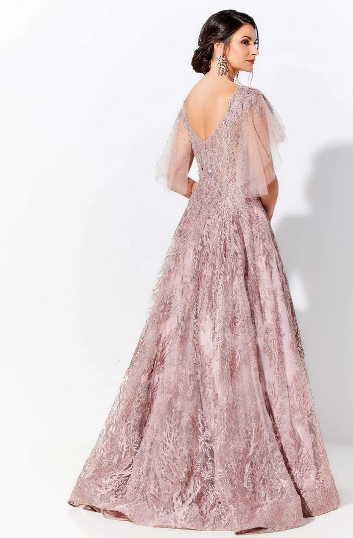 Ivonne D By Mon Cheri - 120D10W Detachable Sleeves Embellished Dress 7 Ivonne D By Mon Cheri - 120D10W Detachable Sleeves Embellished Dress