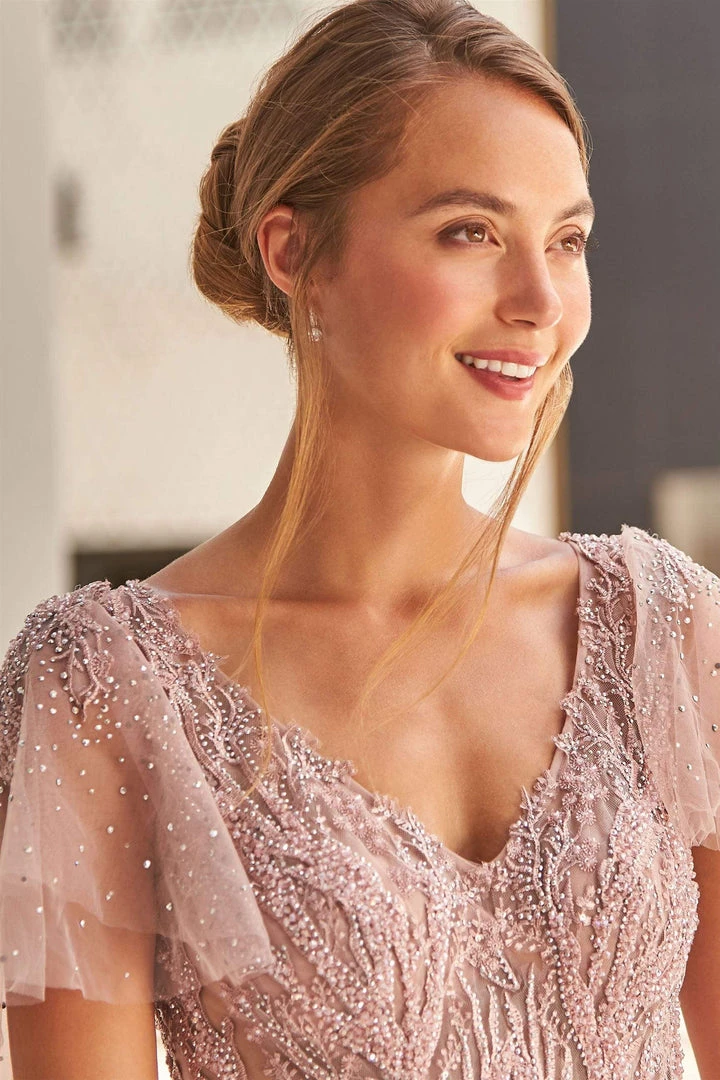 Ivonne D By Mon Cheri - 120D10W Detachable Sleeves Embellished Dress 12 Ivonne D By Mon Cheri - 120D10W Detachable Sleeves Embellished Dress