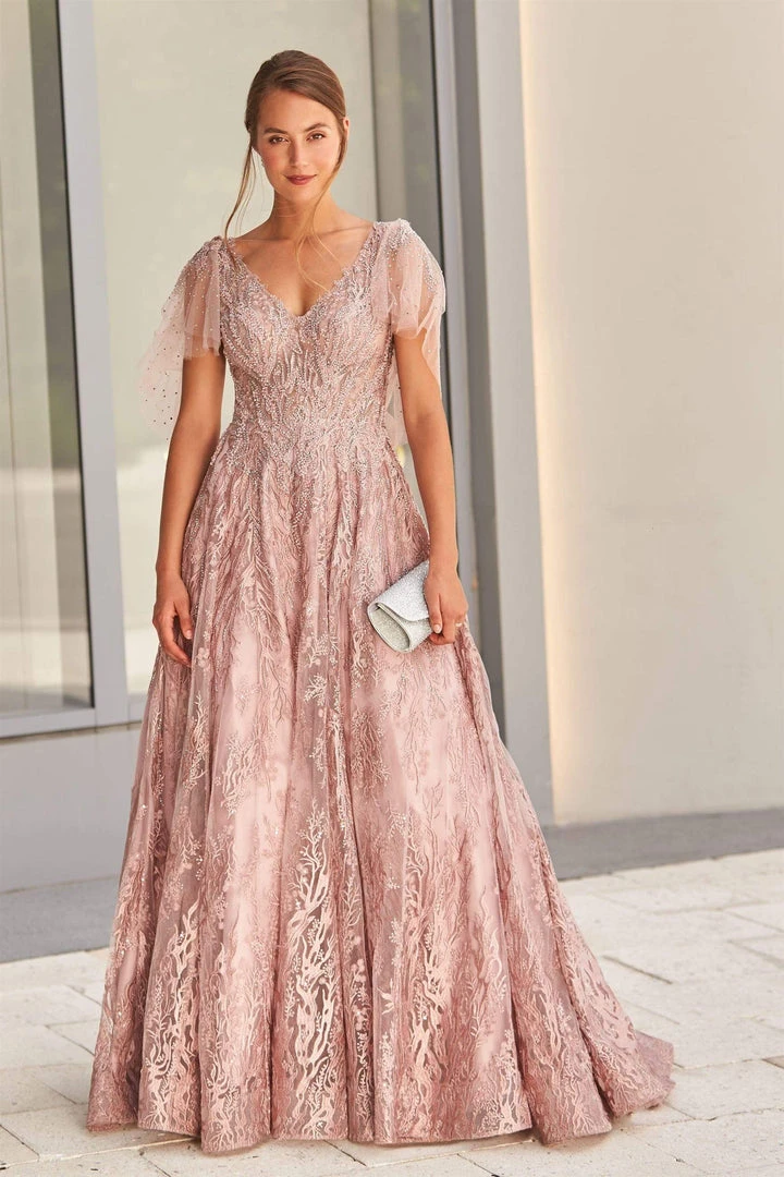 Ivonne D By Mon Cheri - 120D10W Detachable Sleeves Embellished Dress 10 Ivonne D By Mon Cheri - 120D10W Detachable Sleeves Embellished Dress