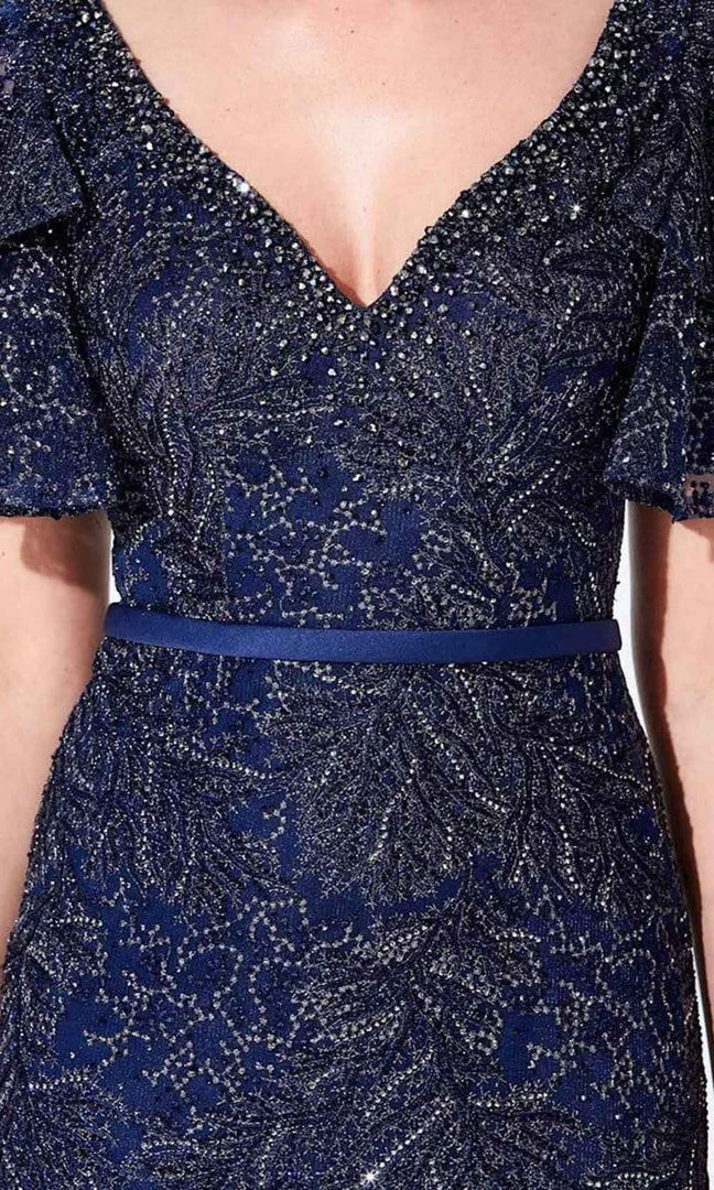 Ivonne D By Mon Cheri - 220D21 Ruffled Bell Sleeve Embroidered Gown 7 Ivonne D By Mon Cheri - 220D21 Ruffled Bell Sleeve Embroidered Gown