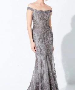 Ivonne D By Mon Cheri - 220D22 Embroidered Off-Shoulder Gown 10 Ivonne D By Mon Cheri - 220D22 Embroidered Off-Shoulder Gown