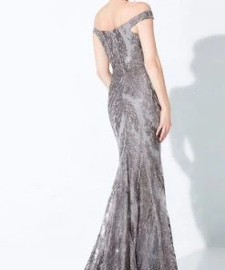 Ivonne D By Mon Cheri - 220D22 Embroidered Off-Shoulder Gown 9 Ivonne D By Mon Cheri - 220D22 Embroidered Off-Shoulder Gown