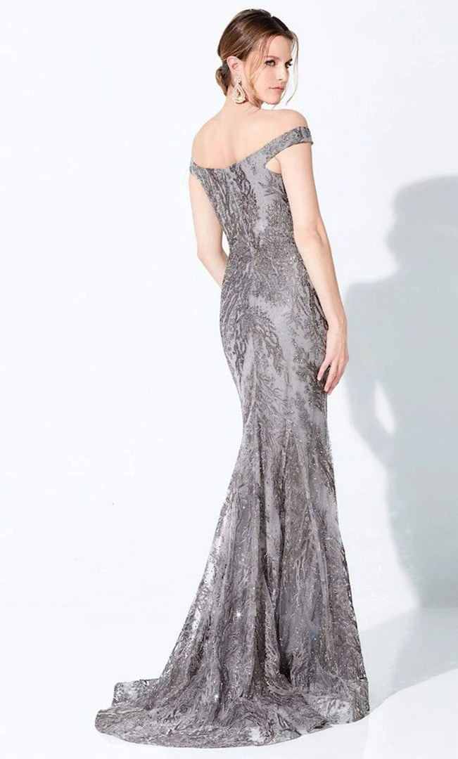 Ivonne D By Mon Cheri - 220D22 Embroidered Off-Shoulder Gown 4 Ivonne D By Mon Cheri - 220D22 Embroidered Off-Shoulder Gown