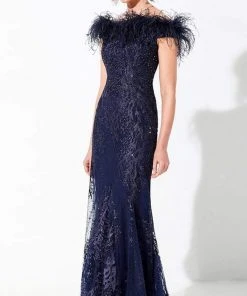 Ivonne D By Mon Cheri - 220D22 Embroidered Off-Shoulder Gown 12 Ivonne D By Mon Cheri - 220D22 Embroidered Off-Shoulder Gown