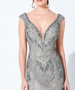 Ivonne D By Mon Cheri - 220D27 Beaded Sheath Gown Ivonne D For Mon Cheri 10 Ivonne D By Mon Cheri - 220D27 Beaded Sheath Gown Ivonne D For Mon Cheri