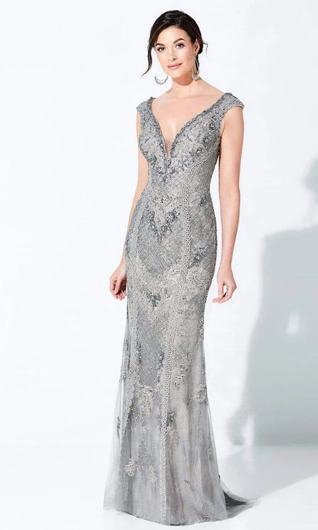 Ivonne D By Mon Cheri - 220D27 Beaded Sheath Gown Ivonne D For Mon Cheri 3 Ivonne D By Mon Cheri - 220D27 Beaded Sheath Gown Ivonne D For Mon Cheri