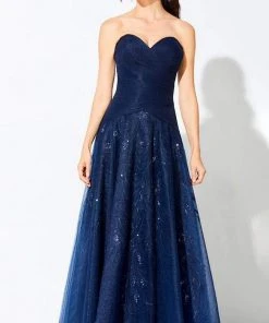 Ivonne D For Mon Cheri Ivonne D By Mon Cheri - 220D28 Ruched A-Line Gown