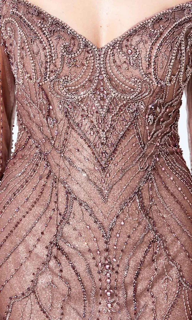 Ivonne D For Mon Cheri Ivonne D By Mon Cheri - 220D32 Metallic Sheath Gown 8 Ivonne D For Mon Cheri Ivonne D By Mon Cheri - 220D32 Metallic Sheath Gown