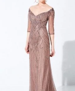 Ivonne D For Mon Cheri Ivonne D By Mon Cheri - 220D32 Metallic Sheath Gown 11 Ivonne D For Mon Cheri Ivonne D By Mon Cheri - 220D32 Metallic Sheath Gown