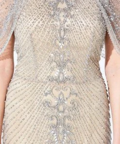 Ivonne D By Mon Cheri - 220D35 Beaded Halter Gown 10 Ivonne D By Mon Cheri - 220D35 Beaded Halter Gown