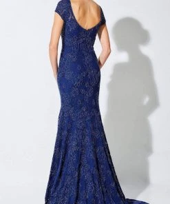 Ivonne D By Mon Cheri - Bateau Fit And Flare Evening Dress