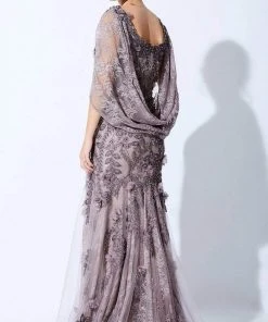 Ivonne D By Mon Cheri - V-Neck Fit And Flare Evening Dress Ivonne D For Mon Cheri 6 Ivonne D By Mon Cheri - V-Neck Fit And Flare Evening Dress Ivonne D For Mon Cheri