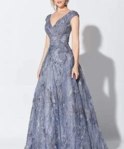 Ivonne D For Mon Cheri - 119D50 Embroidered Tulle Ballgown