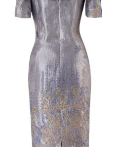 Janique - 1939 Off-Shoulder Metallic Cocktail Dress 13 Janique - 1939 Off-Shoulder Metallic Cocktail Dress