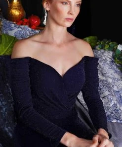 Janique 2157 - Off-shoulder Sweetheart Neck Evening Gown 10 Janique 2157 - Off-shoulder Sweetheart Neck Evening Gown