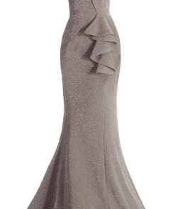 Janique - 2936 Shimmer Off Shoulder V Neck Trumpet Gown 27 Janique - 2936 Shimmer Off Shoulder V Neck Trumpet Gown