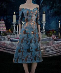 Janique 7621 - Off-shoulder Sweetheart Neck Evening Dress