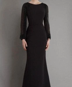 Janique BSH-001 - Long Sleeves Bateau Neck Formal Dress 17 Janique BSH-001 - Long Sleeves Bateau Neck Formal Dress