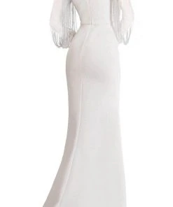 Janique BSH-001 - Long Sleeves Bateau Neck Formal Dress 16 Janique BSH-001 - Long Sleeves Bateau Neck Formal Dress