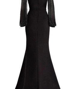 Janique BSH-001 - Long Sleeves Bateau Neck Formal Dress 19 Janique BSH-001 - Long Sleeves Bateau Neck Formal Dress