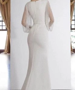 Janique BSH-001 - Long Sleeves Bateau Neck Formal Dress 13 Janique BSH-001 - Long Sleeves Bateau Neck Formal Dress