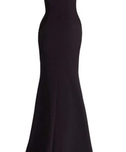 Janique - C1870 Ruffled Off-Shoulder Sheath Dress In Red 17 Janique - C1870 Ruffled Off-Shoulder Sheath Dress In Red