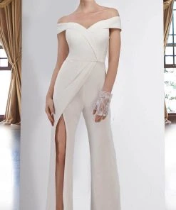 Janique - K6594 Off Shoulder Jumpsuit 12 Janique - K6594 Off Shoulder Jumpsuit