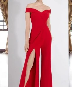 Janique - K6594 Off Shoulder Jumpsuit 14 Janique - K6594 Off Shoulder Jumpsuit