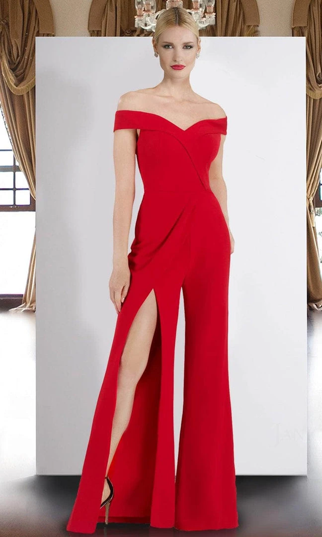 Janique - K6594 Off Shoulder Jumpsuit 7 Janique - K6594 Off Shoulder Jumpsuit