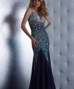 Jasz Couture - 4614 Dress In Midnight