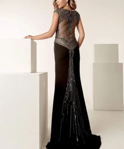 Jasz Couture - 6248 Embellished Scoop Neck Fitted Gown 5 Jasz Couture - 6248 Embellished Scoop Neck Fitted Gown