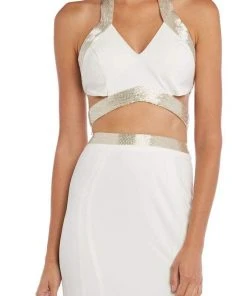 Jasz Couture - 6270 Two Piece Beaded Halter Sheath Dress 7 Jasz Couture - 6270 Two Piece Beaded Halter Sheath Dress