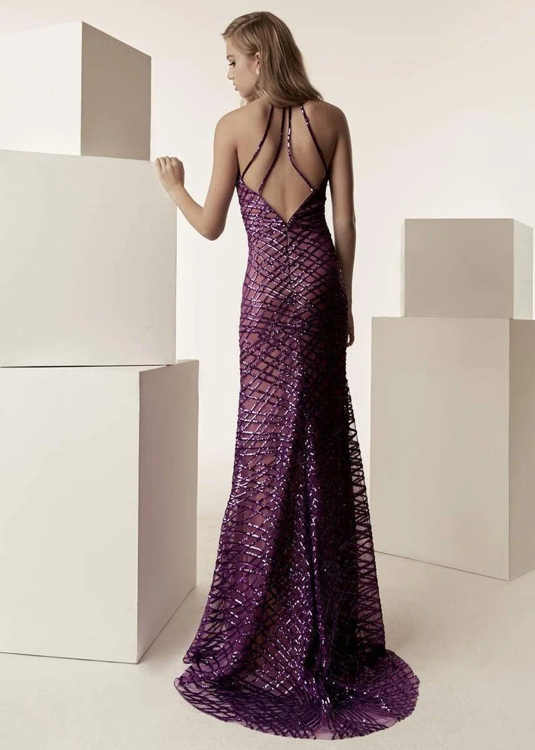 Jasz Couture - 6280 Illusion Concentric Lattice Sheath Gown 4 Jasz Couture - 6280 Illusion Concentric Lattice Sheath Gown