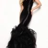 Jasz Couture - 7008 Off Shoulder Ruffle Mermaid Evening Gown