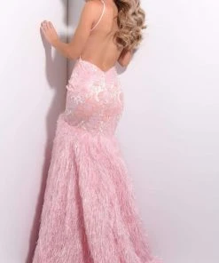 Jasz Couture - 7219 Applique-Ornate Feathered Mermaid Gown 5 Jasz Couture - 7219 Applique-Ornate Feathered Mermaid Gown