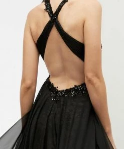 Jasz Couture - Beaded Halter Long Gown 5925 9 Jasz Couture - Beaded Halter Long Gown 5925