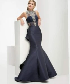 Jasz Couture - Crystal-Encrusted Mermaid Dress 5935