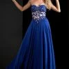 Jasz Couture - Strapless Lace Applique Gown 5813