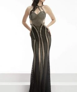 Jasz Couture - Textured Cutout Gown 5902 11 Jasz Couture - Textured Cutout Gown 5902