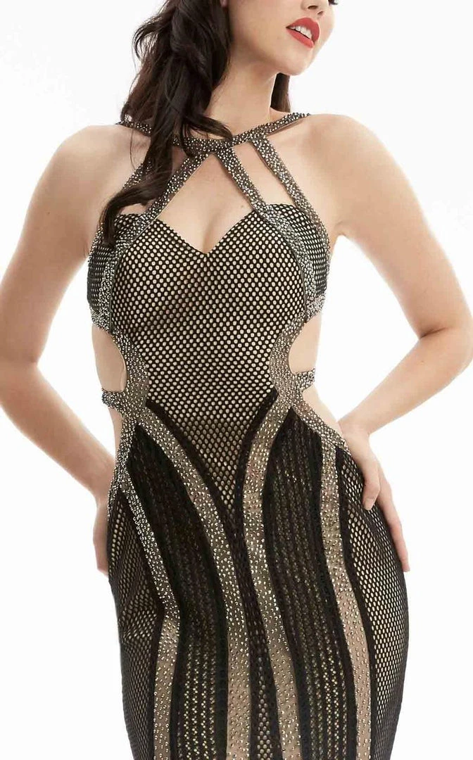 Jasz Couture - Textured Cutout Gown 5902 7 Jasz Couture - Textured Cutout Gown 5902