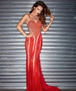 Jasz Couture - Textured Cutout Gown 5902 15 Jasz Couture - Textured Cutout Gown 5902